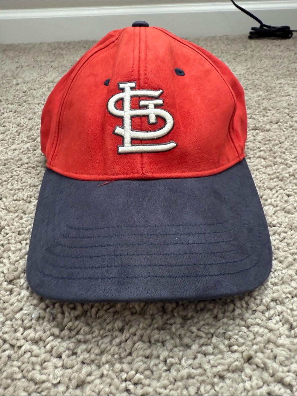 Vintage St. Louis Cardinals Twins Enterprise Suede Feel MLB Strapback Hat